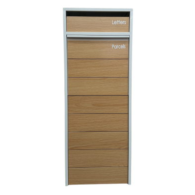 Parcel Piller White Woodgrain Parcel Piller White Woodgrain