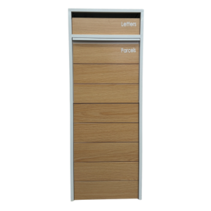 Parcel Piller White Woodgrain Parcel Piller White Woodgrain