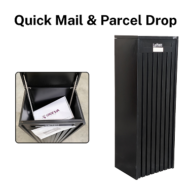 Parcel Piller Charcoal Letter Box_3 Parcel Piller Charcoal Letter Box_3