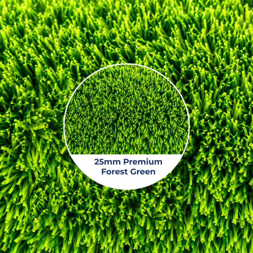 25mm Premium Forest Green Artificial Grass g1