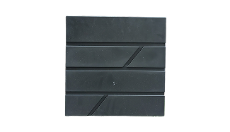 Fence Mounted Black Diagonal Letterbox