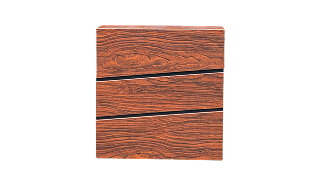 Fence Mounted Wood Grain Letterbox