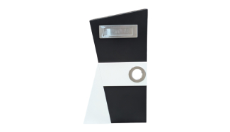Freestanding Black White Letterbox