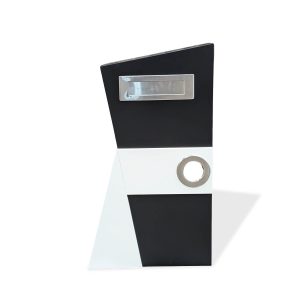 Freestanding Black White Letterbox