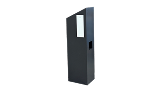 Freestanding Slant Black Letterbox