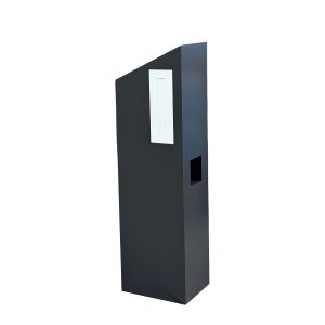 Freestanding Slant Black Letterbox